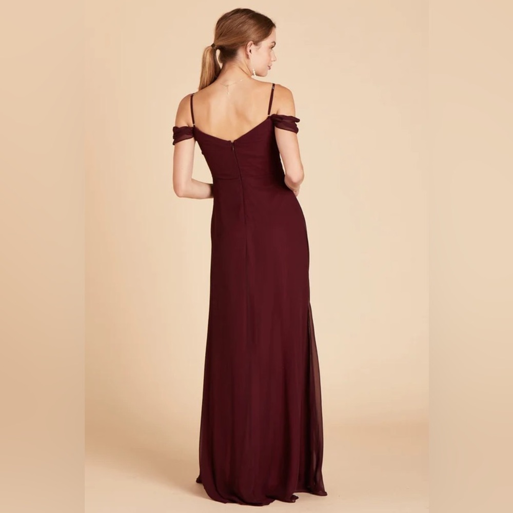 Birdy Grey SPENCE CONVERTIBLE DRESS CHIFFON CABERNET MEDIUM NEW NWT BRIDESMAID - Picture 2 of 5